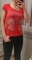 Rotes bedrucktes T-Shirt Bershka Gr. S Baden-Württemberg - Weil am Rhein Vorschau