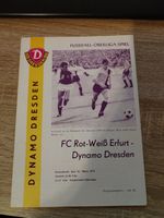 Programmheft Dynamo Dresden - Rot Weiß Erfurt 26. März 1977 Hessen - Petersberg Vorschau