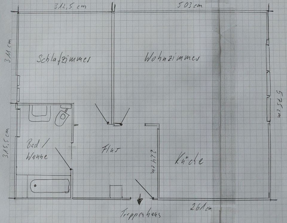 2 Zimmer - DG-Wohnung mitten in Kamen in Kamen