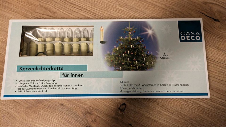 Lichterkette Weihnachtsbaum in Augsburg