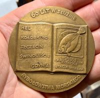 Medaille Bronze Polen 60 Jahre Institut für Meeresfischerei Fisch Brandenburg - Bernau Vorschau