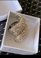 Damen XXL Ring Strass Steine Statement Ring 17 mm silberfarben Baden-Württemberg - Stutensee Vorschau