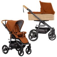 Naturkind Lux Evo - 2in1 Kinderwagen-Set - Terracotta - inkl. Babywanne geflochten + Sportsitz - GOTS-zertifizierter Hersteller - NEU Hessen - Fulda Vorschau