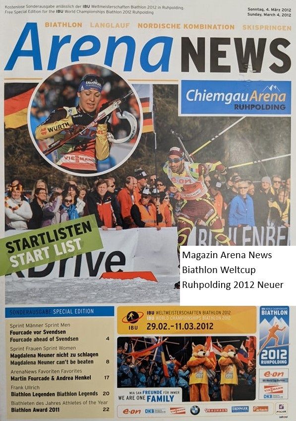 NEU Arena News Biathlon Magazine City Biathlon Ruhpolding Oberhof in Muldenhammer