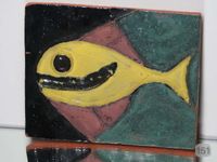 60er JAHRE VINTAGE MODERNIST KERAMIK WANDDEKO FISCH Köln - Chorweiler Vorschau