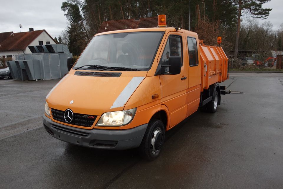 Mercedes 411 CDI Hagemann Müllaufbau mit Presse +Lifter Müllwagen in Wendelstein