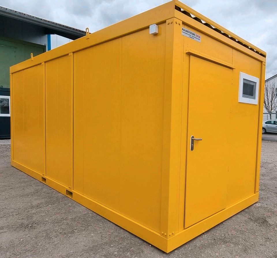 Sanitärcontainer kaufen neu Bayern - Containermodul für Sanitärzwecke umgebaut (NEUWARE) - Günstig - Flexibel - Schnell lieferbar - Garantie - Gewerbefinanzierung - Mobiler WC-Container Hygienemodul in Brunnen