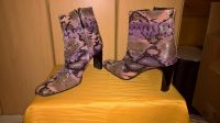 Stiefelette Gr.38 Leder Lila Snake Print Made in Spain Essen - Essen-Borbeck Vorschau