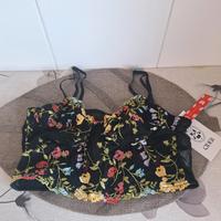 Gr.S; Korsett-BH mit floraler Stickerei von Cider; schwarz; neu Berlin - Spandau Vorschau