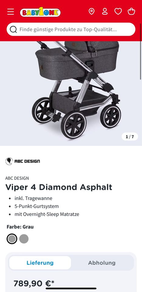 Kinderwagen ABC Design Viper 4 Diamond Edition inkl. Zubehör in Weyhe
