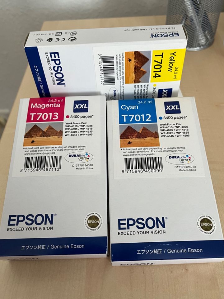 Epson WP4000 / 4500 Series Ink Cartridge XXL Cyan, Magenta, Gelb! in Meppen