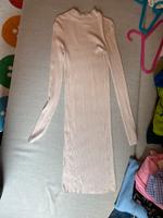Stretchkleid beige, langarm 34 Hessen - Offenbach Vorschau