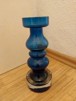 Vase Glasvase blau schwerer Sockel München - Laim Vorschau