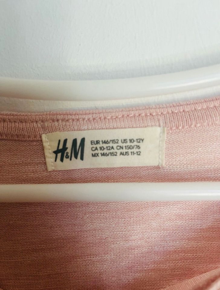 H&M Shirt rosa Gr.146/152 in München