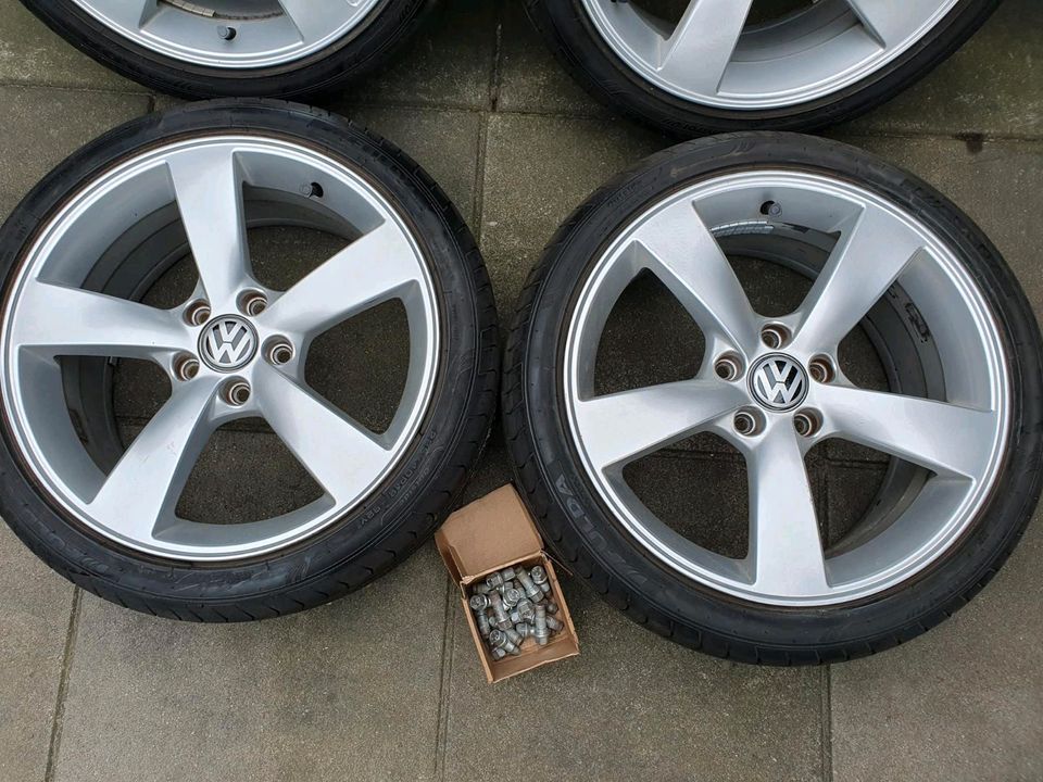 18 Zoll VW Felgen mit Reifen 225 40 18 Zoll.Lk 5x112 in Gronau (Westfalen)