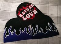 Y2k Fashion Flame Fire Feuer Goth Punk Beanie Mütze Unisex Wandsbek - Hamburg Bramfeld Vorschau