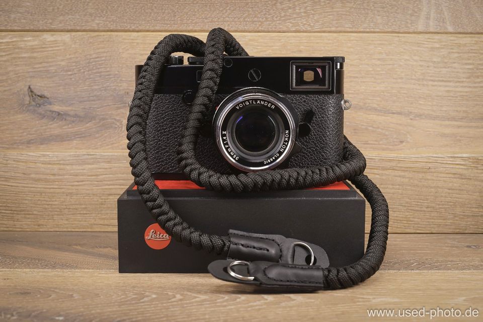 Kameragurt | Schwarz | 110cm | Canon Sony Fuji Leica used-photo.d in Malsfeld