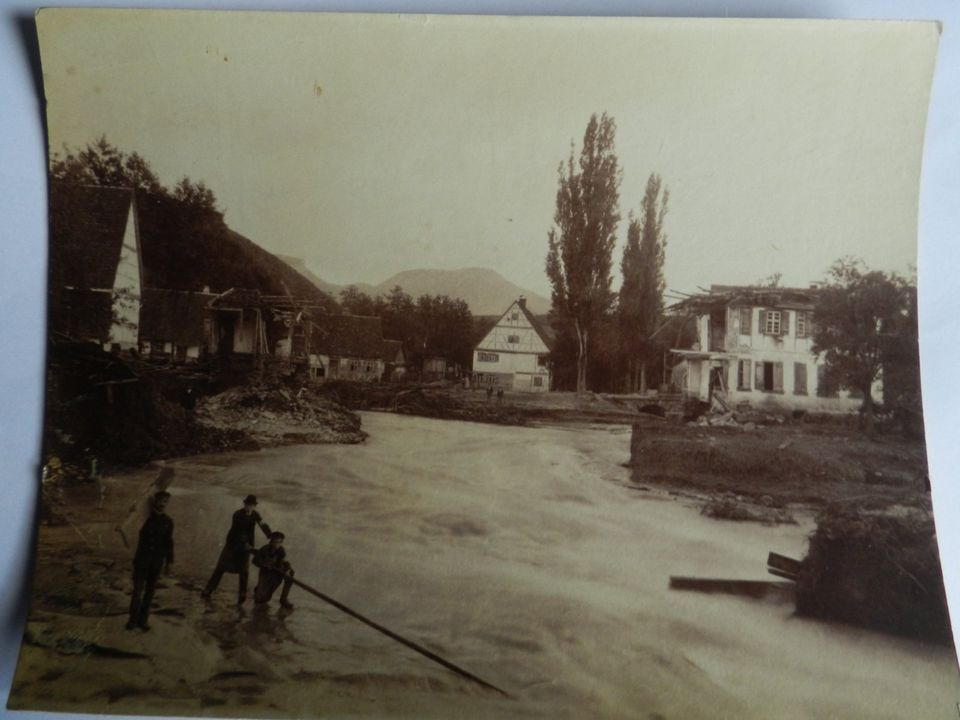 Frommern Foto fortgerissene Landschaft. Sinner Tübingen um 1900 in Reutlingen