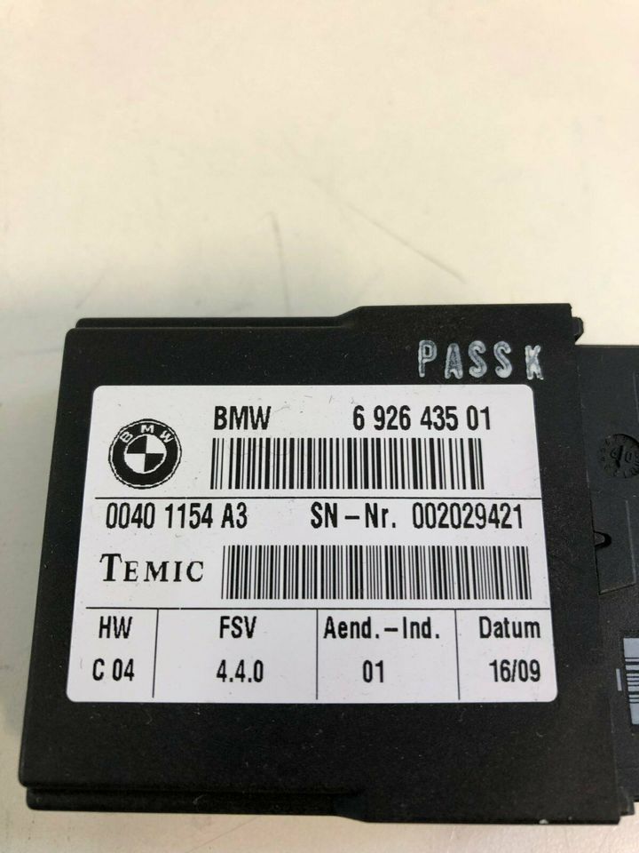 BMW Sitzmodul Steuergerät TEMIC 692643501 E91 online kaufen