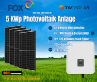 ✅PV Solar Anlage 5 kWp ☀️ 5 KW FOX Hybrid WR + 12 Module Bielefeld - Heepen Vorschau