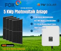 ✅PV Solar Anlage 5 kWp ☀️ 5 KW FOX Hybrid WR + 12 Module Bielefeld - Heepen Vorschau