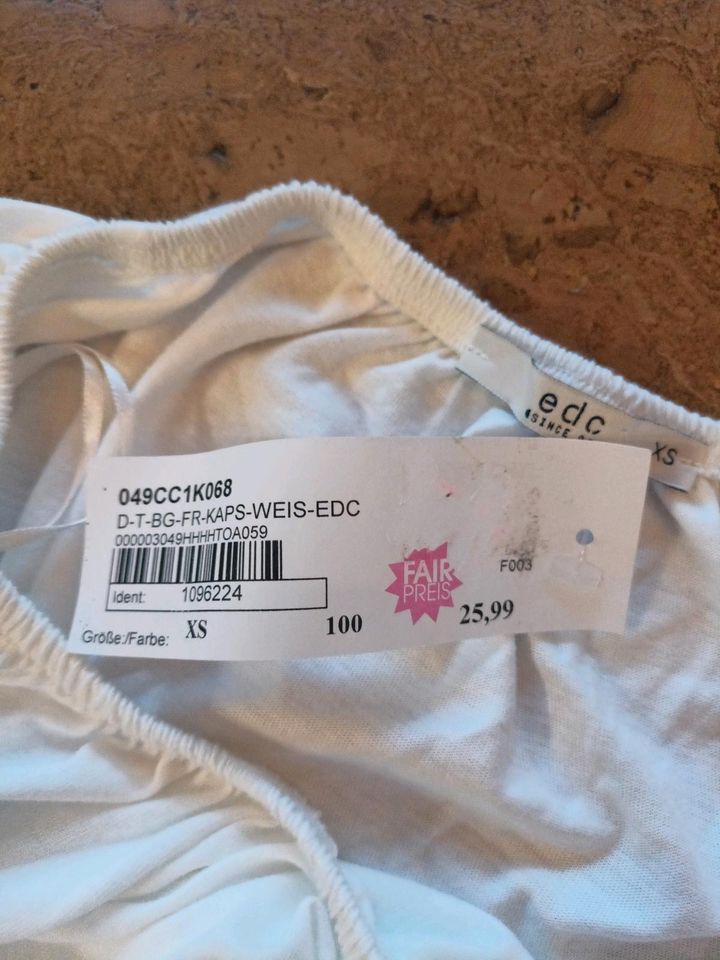 NEU EDC T-Shirt weiß Größe XS in Solms