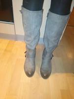 Lange Stiefel grau-braun, Gr. 39, wie neu! Gröpelingen - Ohlenhof Vorschau