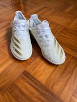 adidas X Ghosted.3 IN Kinder Fußball Hallenschuhe weiß gold Gr.33 Hessen - Habichtswald Vorschau