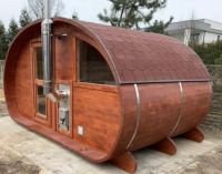 Garten Sauna Fass Sauna Barrel Sauna Oval 4 x 2,4 m Ruhe Raum und Sachsen - Görlitz Vorschau