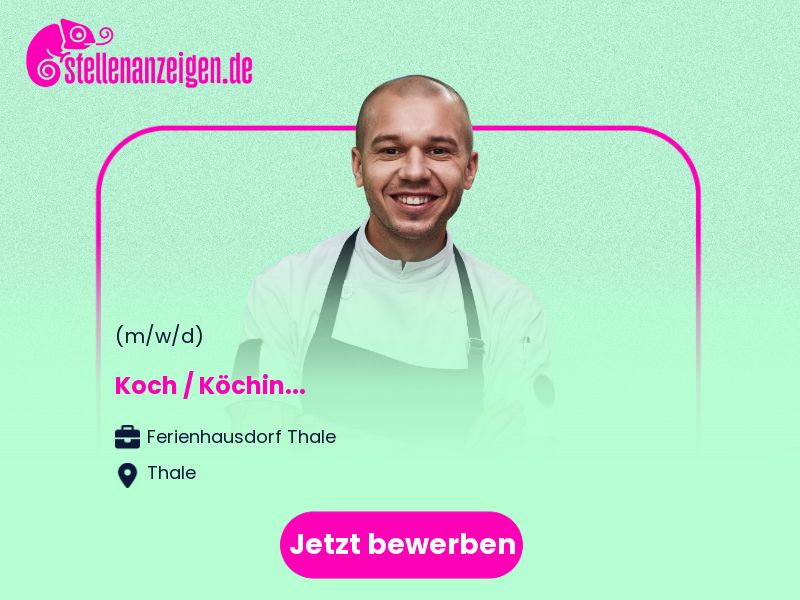 Koch / Köchin (m/w/d) in Thale-Wendefurth