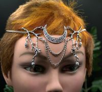 Tiara Mond Mittelalter Larp Gothic Hexe Witch Krone Bayern - Neumarkt i.d.OPf. Vorschau