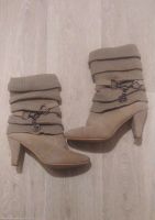 Super Damen-Stiefeletten Beige Gr. 40 Thüringen - Eisenach Vorschau