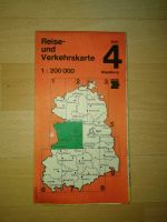 DDR Reisekarte Verkehrskarte Blatt 4 Magdeburg 1985 Sachsen-Anhalt - Dessau-Roßlau Vorschau