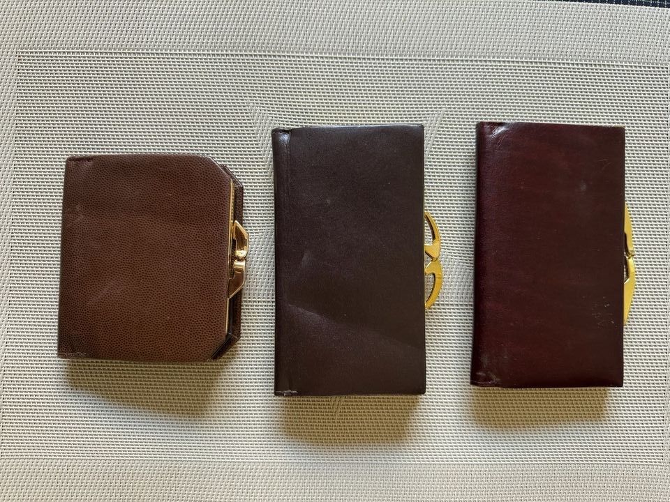 3 Vintage Leder Portemonnaies , Stückpreis in Rösrath
