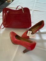 Schuhe und Handtasche rot Hessen - Brechen Vorschau