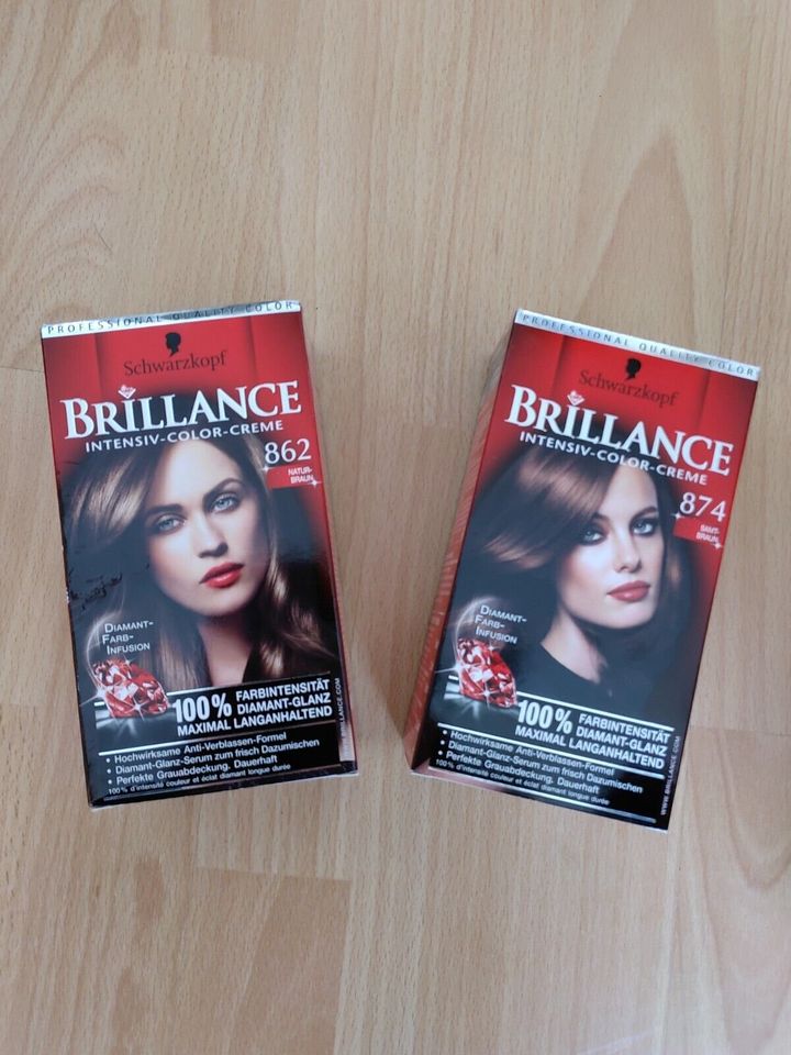 2 x Schwarzkopf Brillance Haarfarbe 862 Naturbraun + 874 Samt-Bra in  Nordrhein-Westfalen - Schwalmtal | eBay Kleinanzeigen ist jetzt  Kleinanzeigen