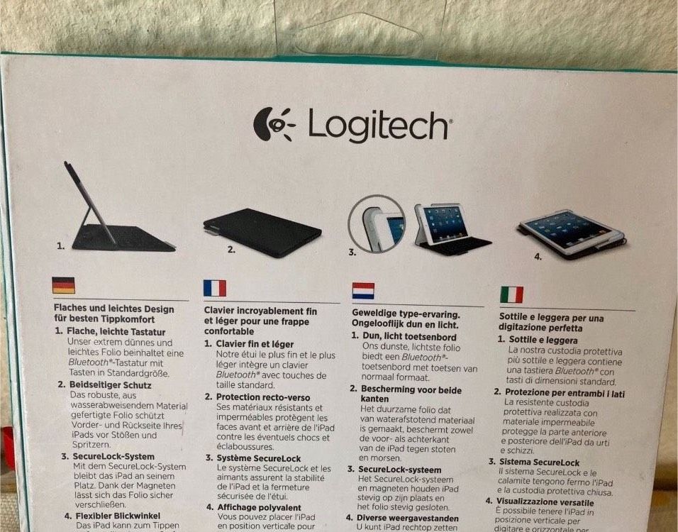 Logitech Ultrathin Keyboard Folio iPad Air Tastatur unbenutzt in Bad Säckingen