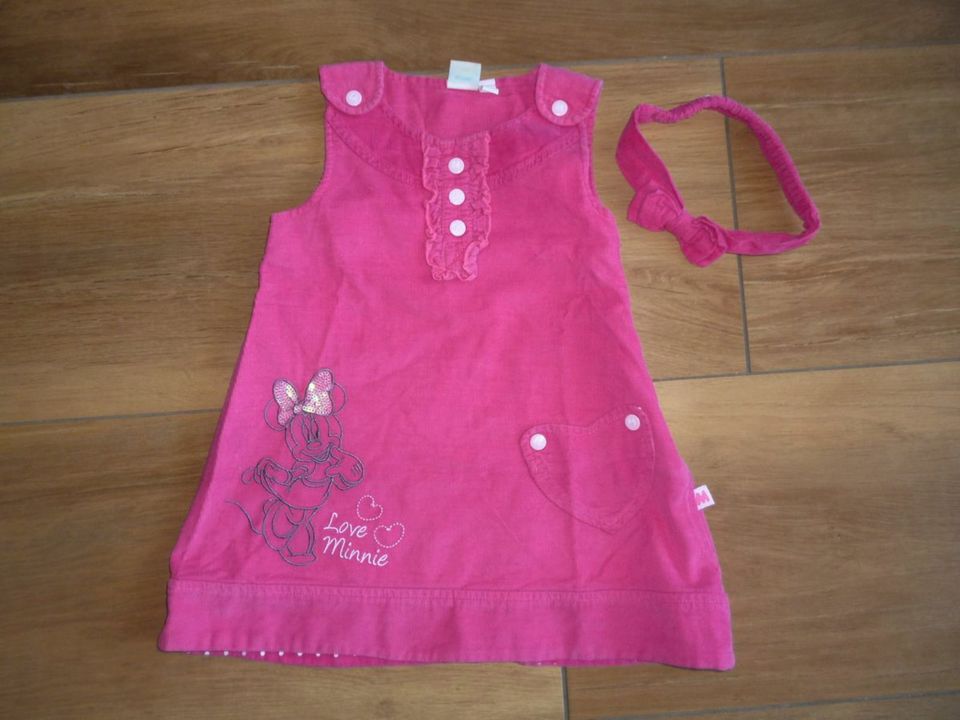 Disney Feincordkleid mit Stirnband, Gr. 80cm, Minnie,gut erhalten in Forchheim