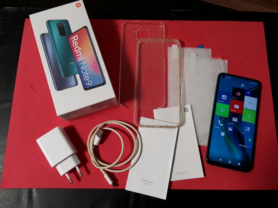 Xiaomi Redmi Note 9 Smartphone +Zubehör 64GB 48MP 3GB LTE DualSIM in Bad Liebenstein