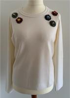 Escada Pullover weiß Blumen Gr. L 40-42 wie neu Nordrhein-Westfalen - Krefeld Vorschau