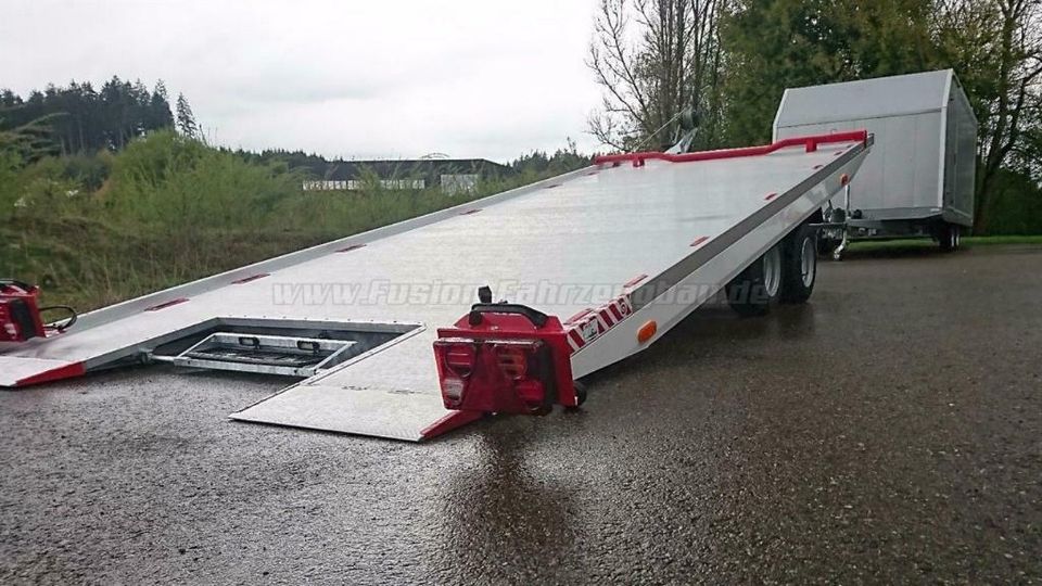 Aluminium Autotransport-Anhänger, kippbar, 500 x 209cm, 2700kg in Isny im Allgäu