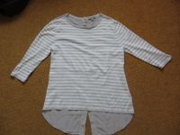 Cos Bluse shirt gestreift vorn cotton hinten Seide weiß grau GR.S Herzogtum Lauenburg - Wohltorf Vorschau