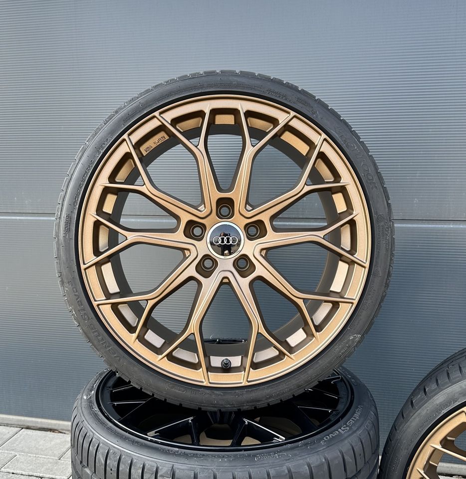 FF Wheels FF01 19 Zoll Sommerräder für Audi A6 S6 A7 S7 A8 4E Q3 SQ3 4G 4G1 C7 8U 8U1 A4 B8 B9 C6 4F Allroud Felgen Reifen Räder bronze Performance Sommerreifen ABE sline s line TDI Kompletträder in Neckarsulm