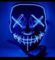 NEU Verpackt Party Event Halloween Maske LED in Rot oder Blau NEU Berlin - Köpenick Vorschau