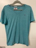 Tommy Hilfiger Denim T-Shirt – V-Ausschnitt – Größe S – Türkis Hessen - Raunheim Vorschau