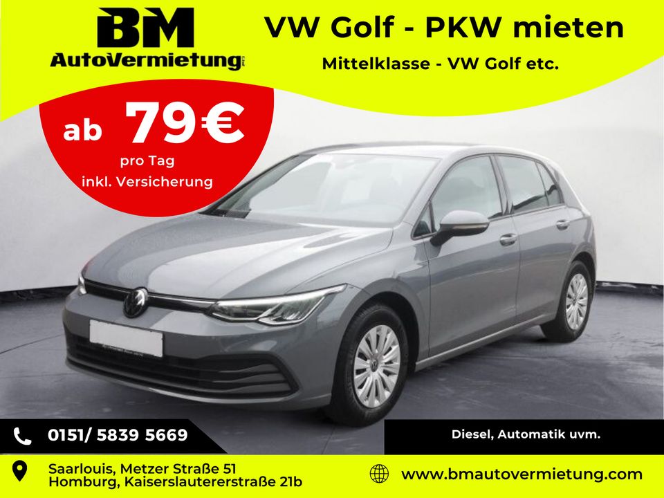 günstige Mietwagen mieten ab 79€/Tag inkl. Versicherung - Mietwagen, Leihwagen, Homburg/Saar, Car Rental, günstig mieten, Volkswagen, Auto mieten ab 18 Jahren mieten, Golf mieten, Kleinwagen in Homburg