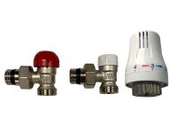 CONTI Thermostat Ventil  Set mit Rücklaufventl und Thermostatkopf Berlin - Neukölln Vorschau