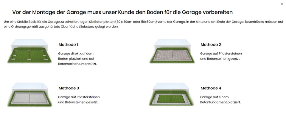 Langlebige 7m x 7m Doppelgarage Fertiggarage verstärkt & sicher in Dortmund