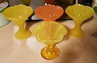 4 Eisbecher orange gelb Glas Geschirr Eisdiele Schale Eisschale Rheinland-Pfalz - Bendorf Vorschau