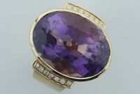 Ring Gold 750 Brillant Amethyst, Amethystring, Brillantring Rheinland-Pfalz - Friedelsheim Vorschau